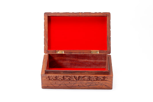 Tree Carving Jewellery Box 8X5