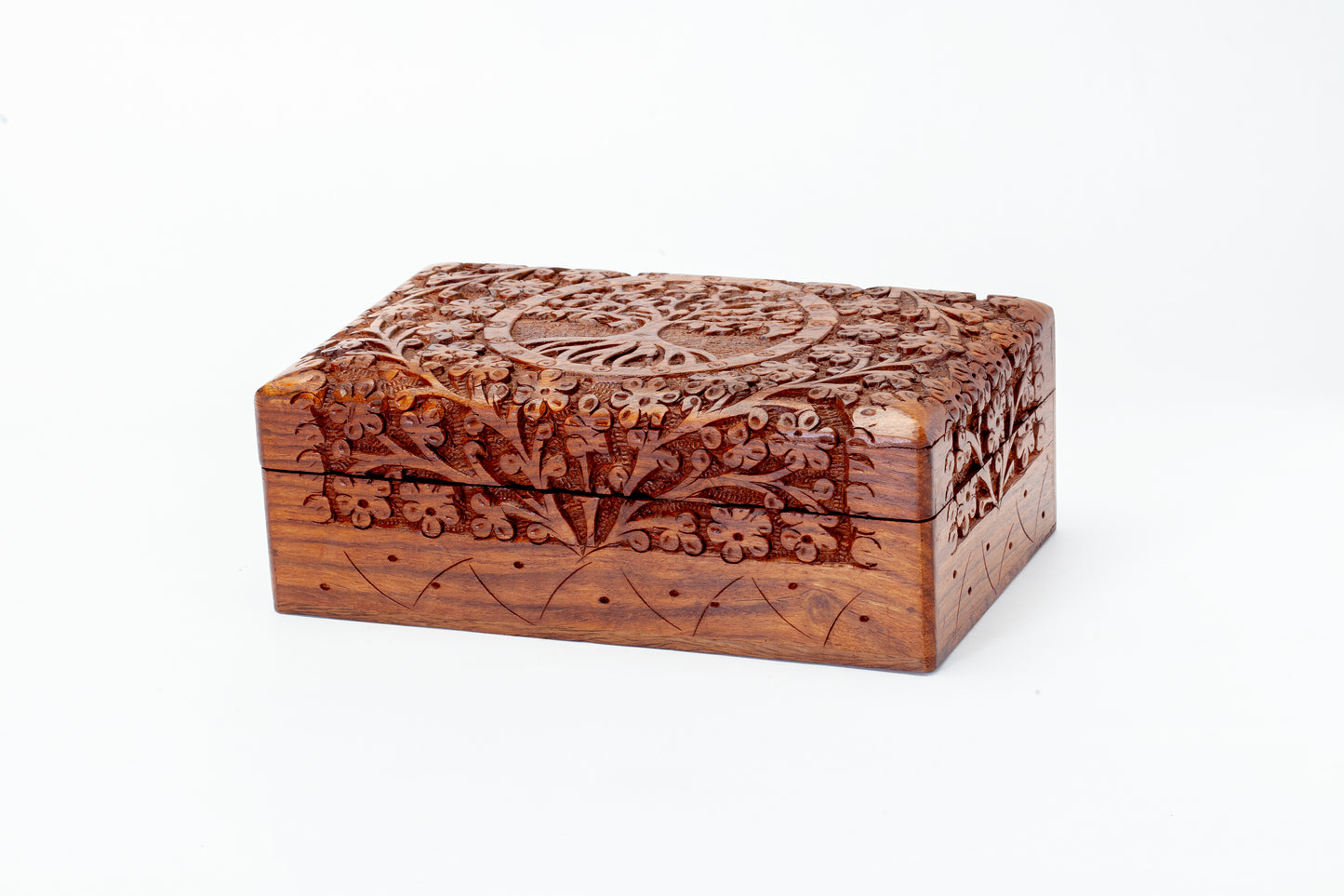 Tree Carving Jewellery Box 8X5