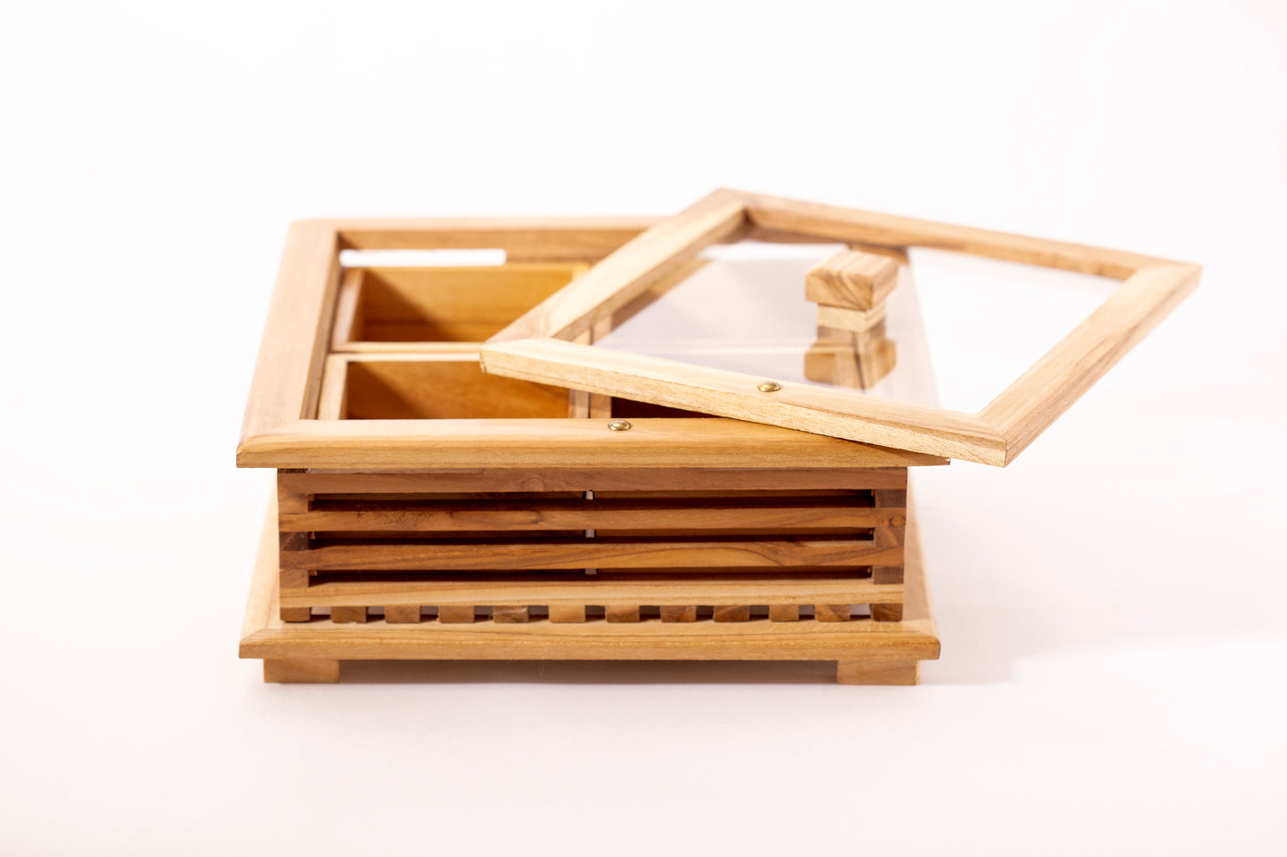 DRY FRUIT BOX 4-PART Teak Wood