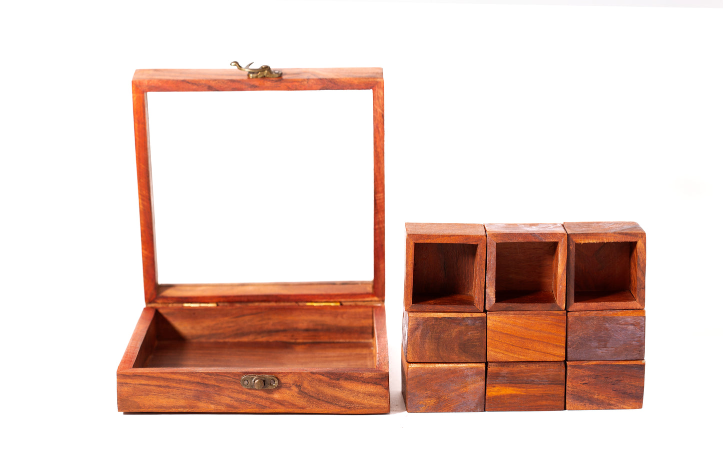 Wooden Masala Box -9 Parts