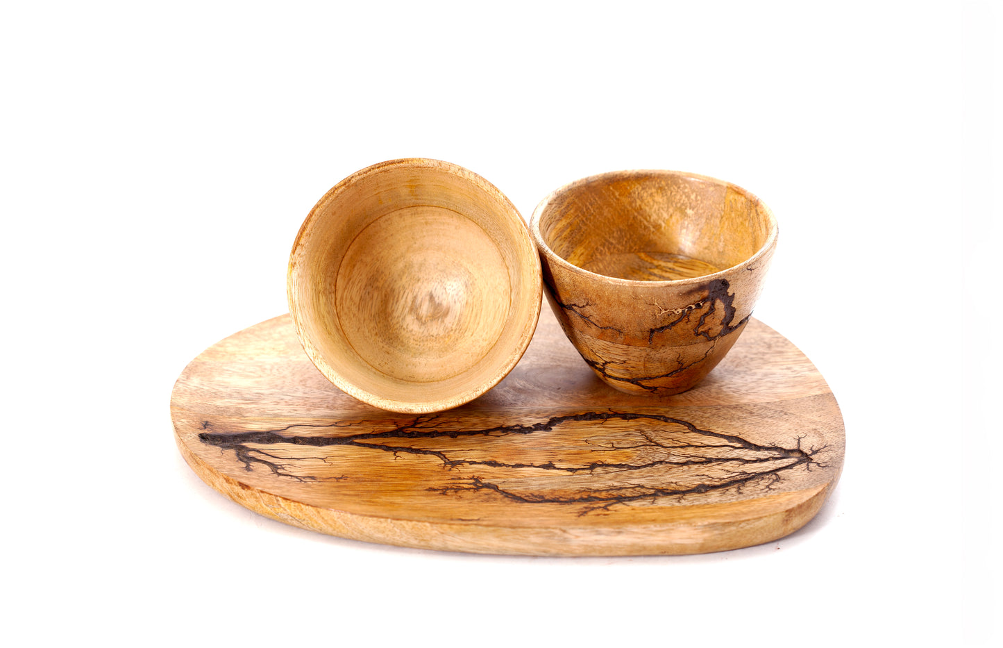 PLATTER CRACKLE OVAL + 2 BOWL