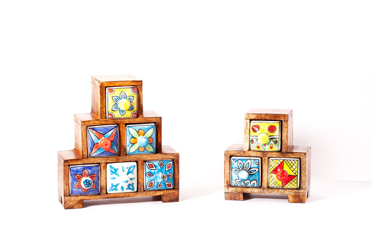 MINI  CERAMIC CABINET 3-Drawer